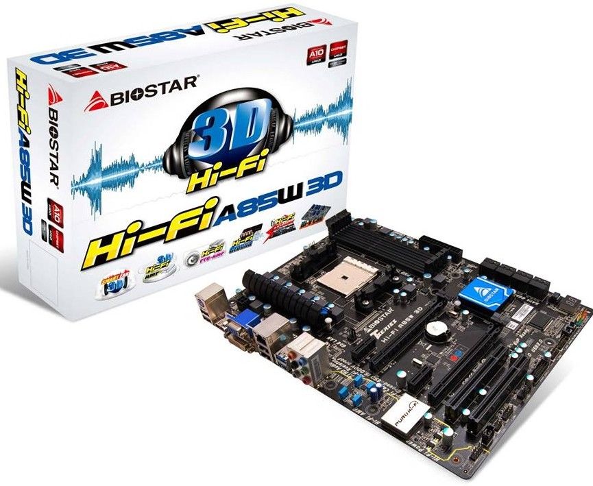 Biostar Hi-Fi A85W 3D: Όλα σε ένα μητρική για το FM2 socket