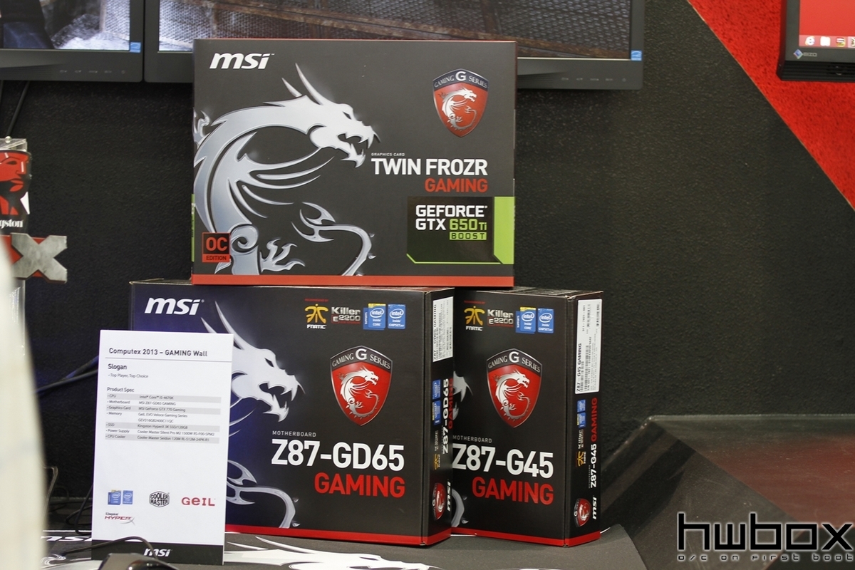 HWBOX @ Computex 2013:  MSi Gaming laptops και πολύ Hardware