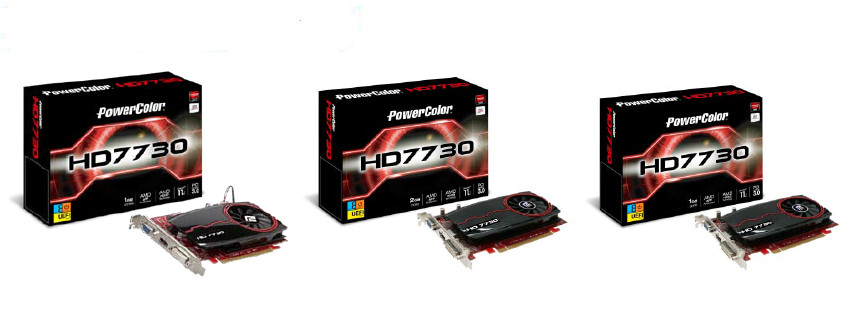 AMD Radeon 7730 δια χειρός PowerColor