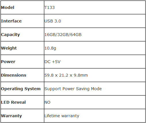 TeamGroup T133 Java Sparrow USB 3.0 Drive