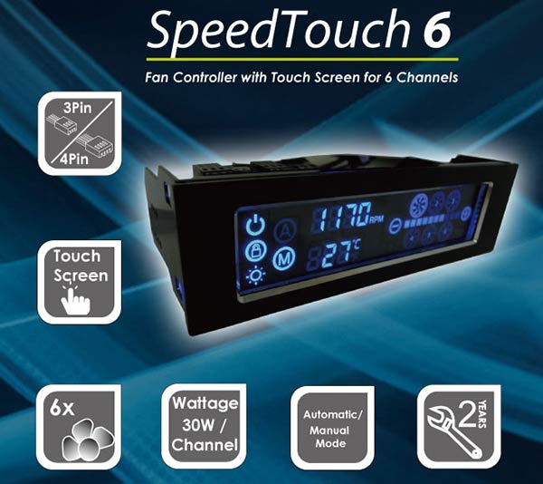 GELID SpeedTouch 6 Fan Controller