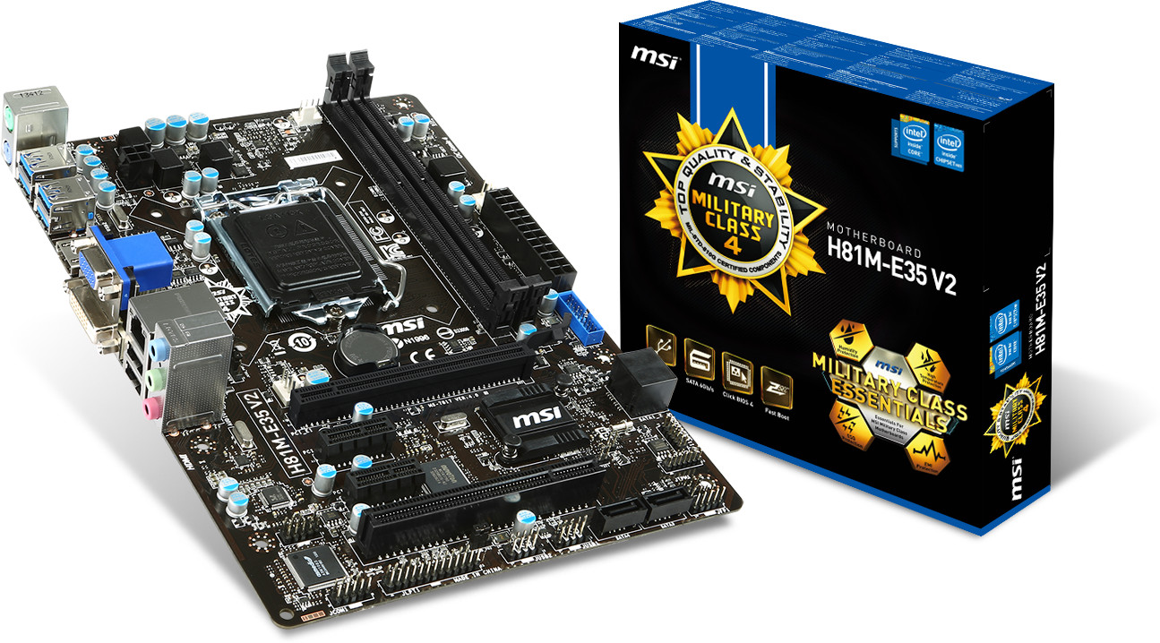 MSI H81M-E35 V2 motherboard