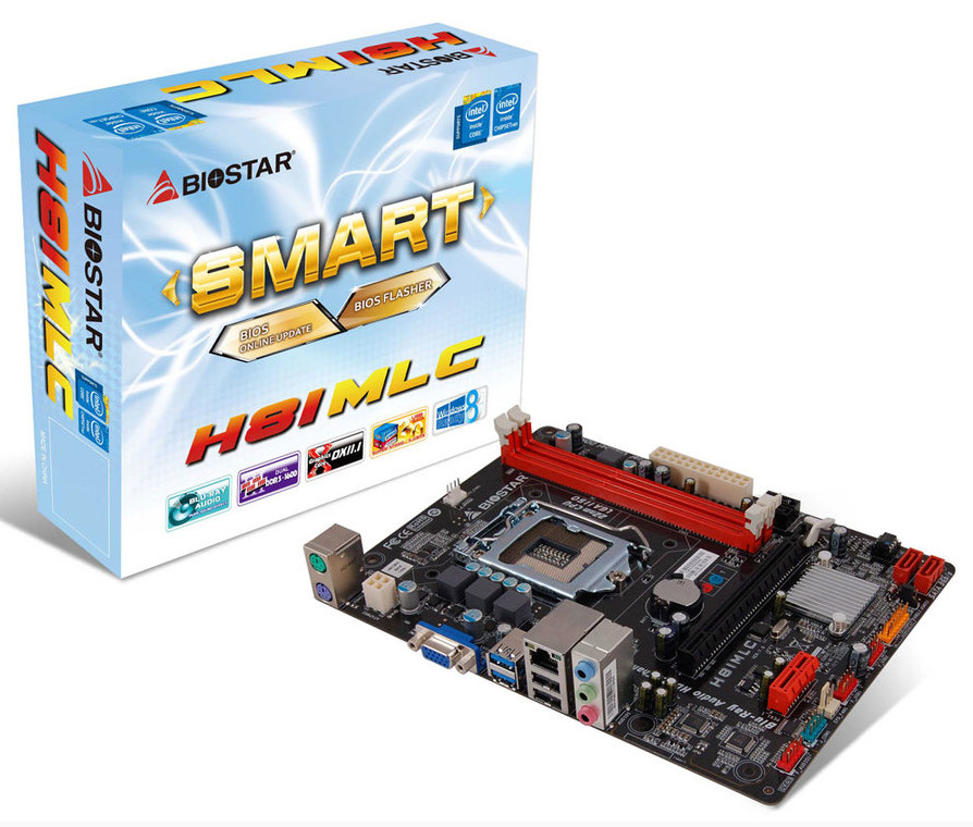 BIOSTAR H81MLC Micro ATX Board