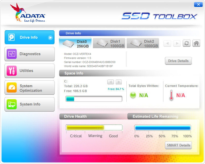 ADATA SSD Toolbox Software