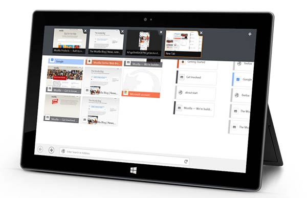 Firefox Windows 8 Touch beta available