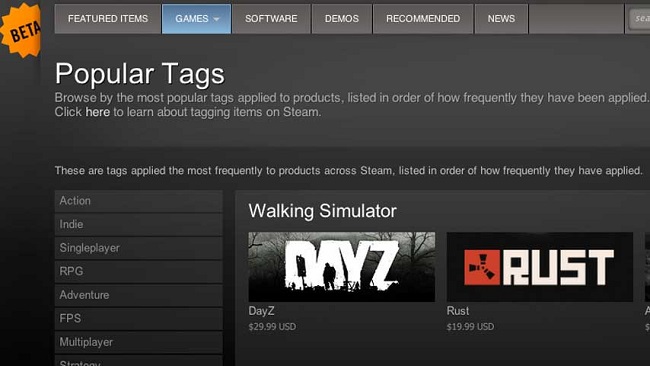 Αφαιρούνται τα αχρείαστα tags από το Steam