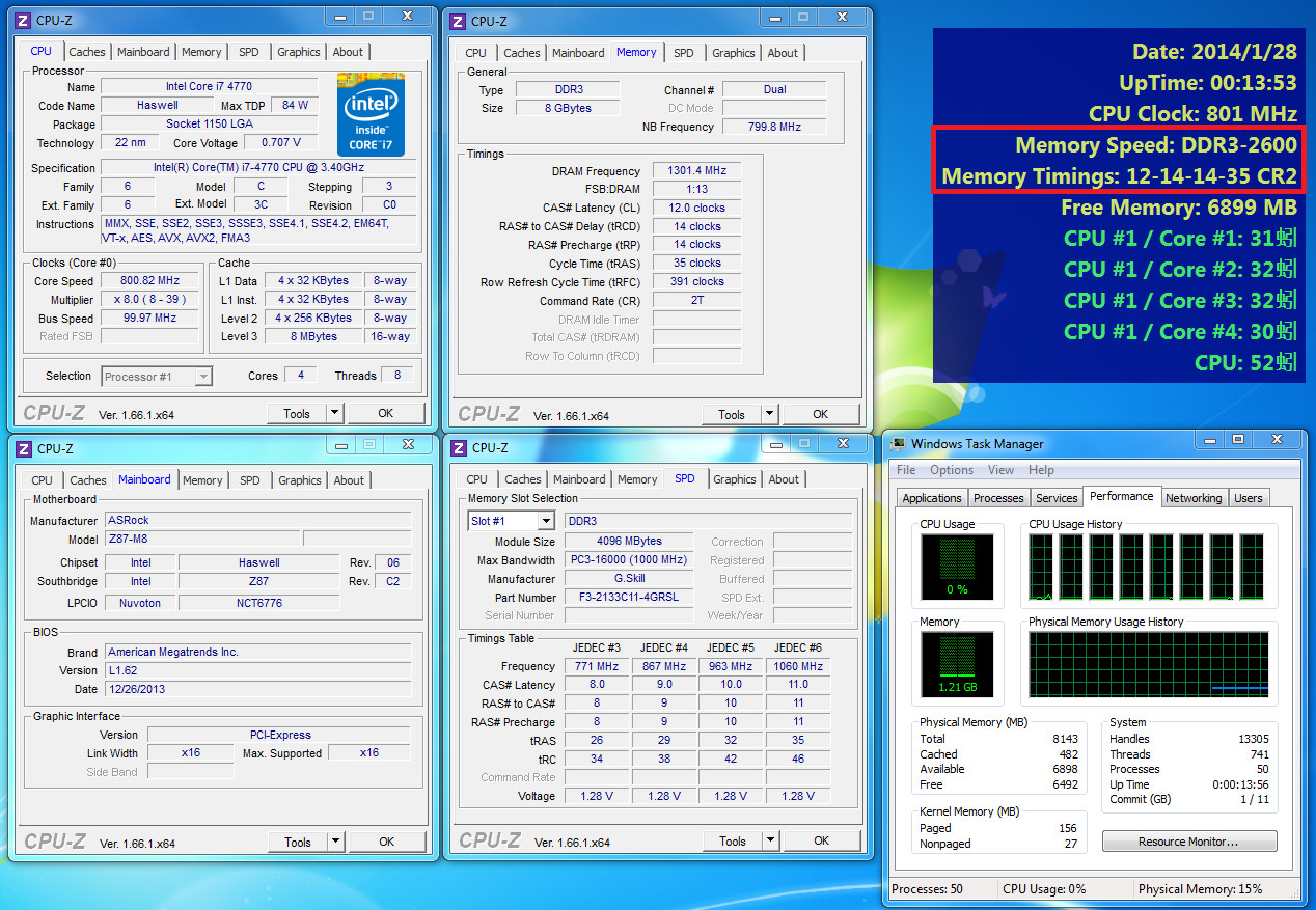 G.Skill RipJaws SO-DIMM RAM Overclocked @ 2600MHz