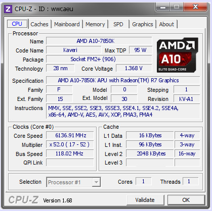 Ο A10-7850K φτάνει τα 6.1GHz με MSI μητρική