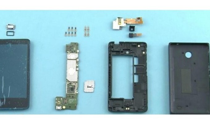 Nokia X smartphone disassembly