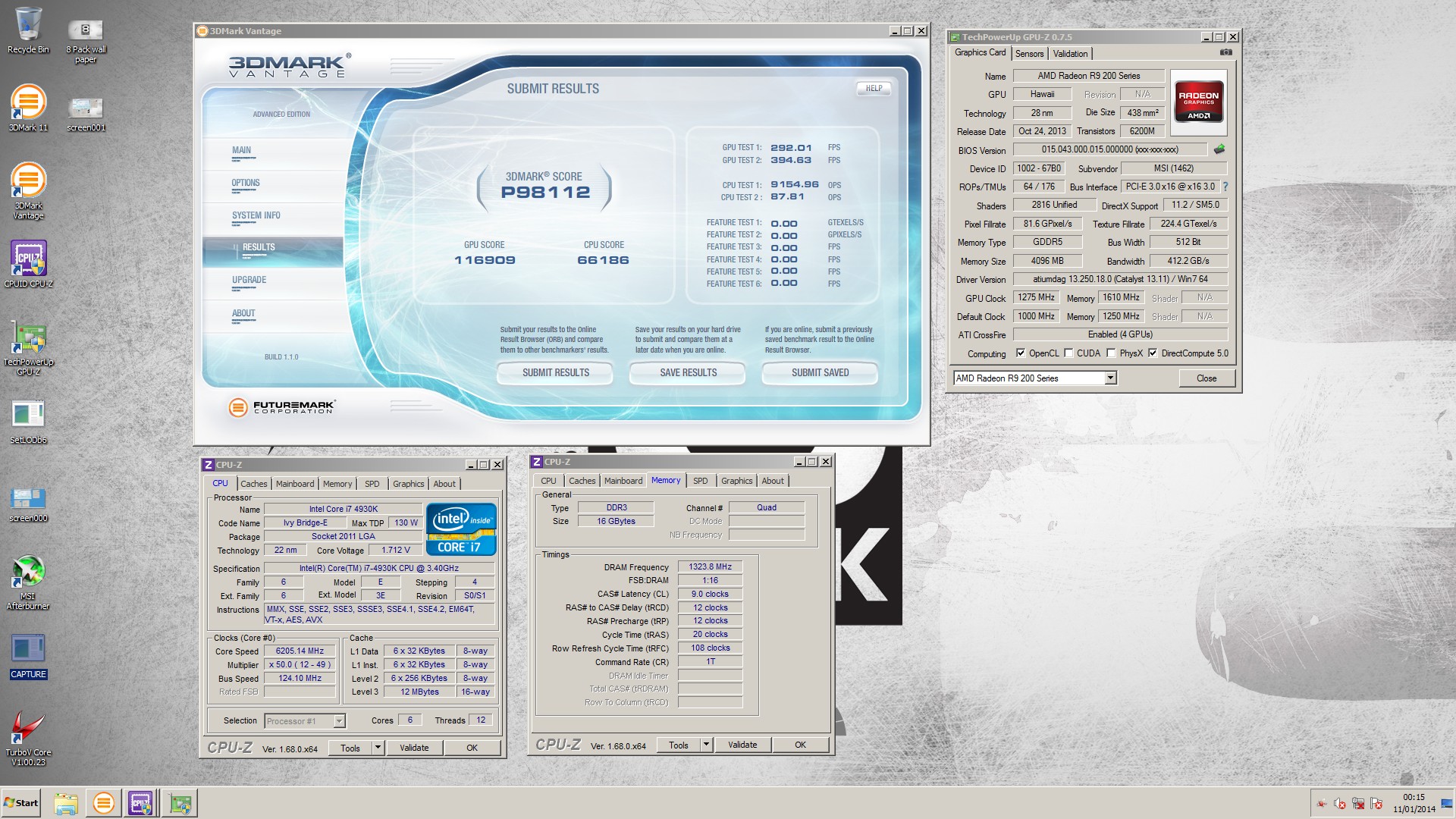 8 Pack's Vantage με 4x R9 290X Lightning