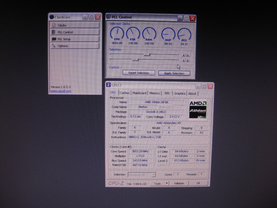 Athlon XP-M 2500+ CPU Validation  hwbot