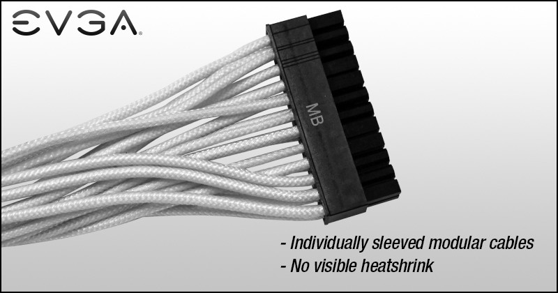 EVGA PSU Sleeved Cables Available