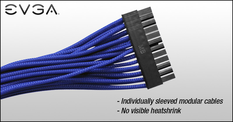 EVGA PSU Sleeved Cables Available