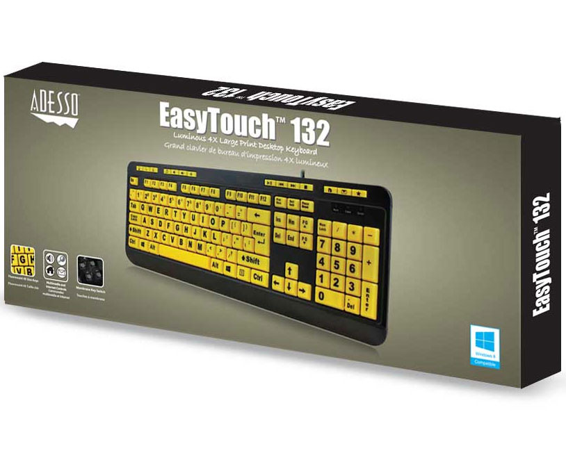 Adesso EasyTouch 132 Luminous Keyboard