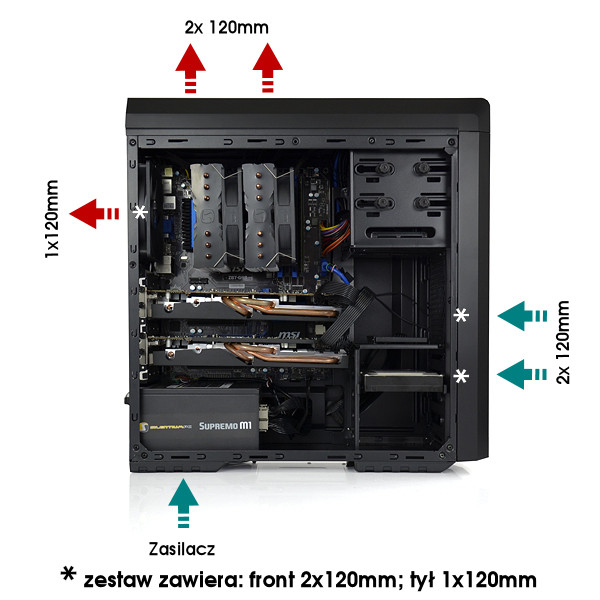 SilentiumPC Gladius M30 Pure Black Case