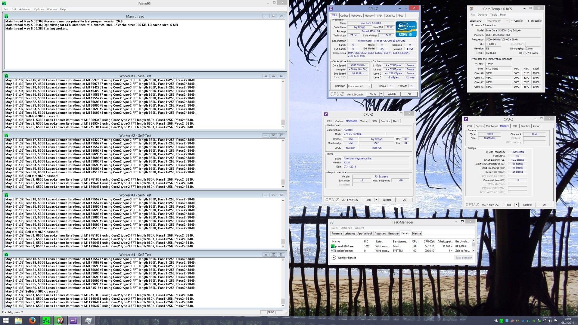 Intel Core i5 3570K ξεκλείδωσε σε 3770K