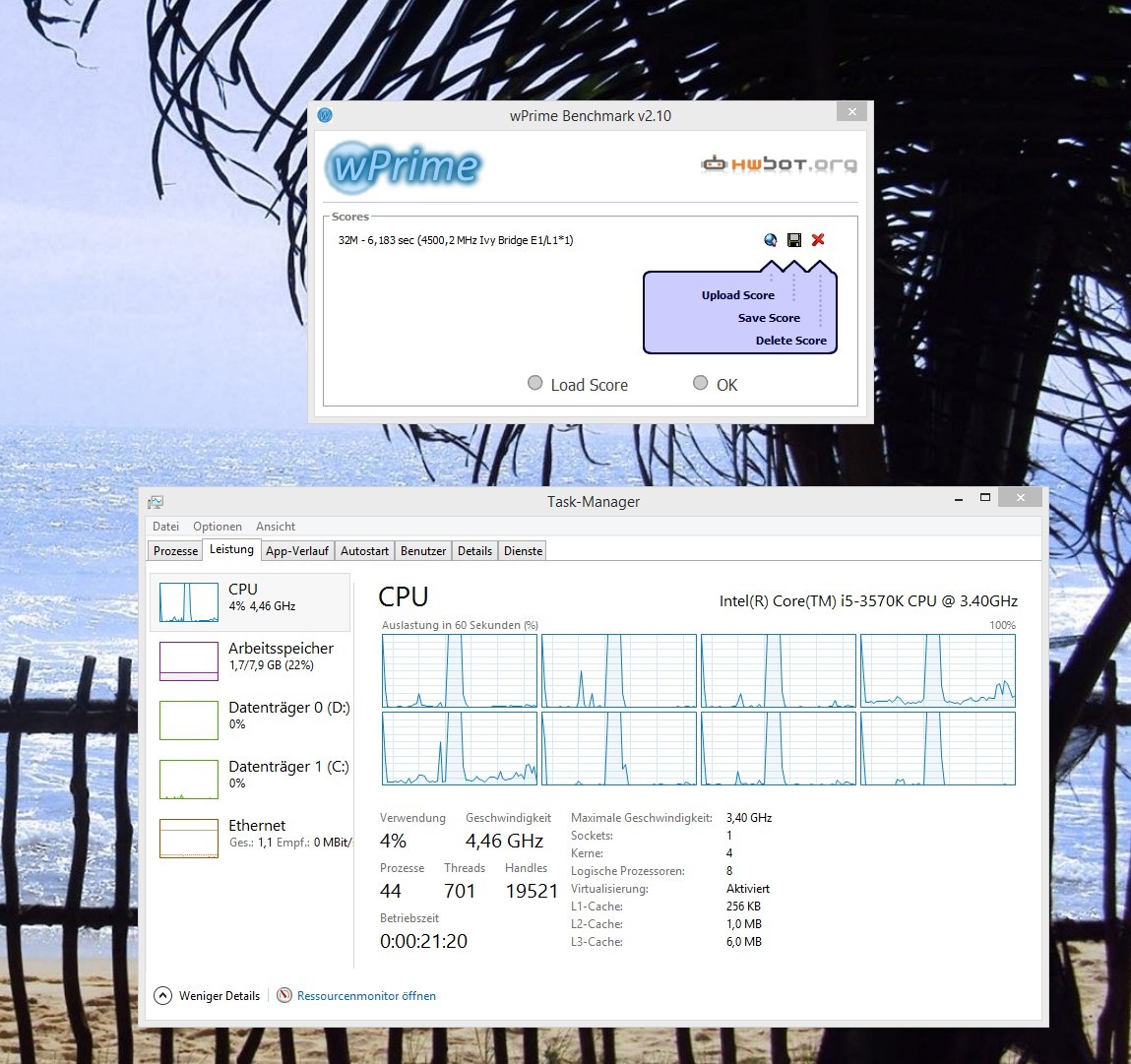 Intel Core i5 3570K ξεκλείδωσε σε 3770K