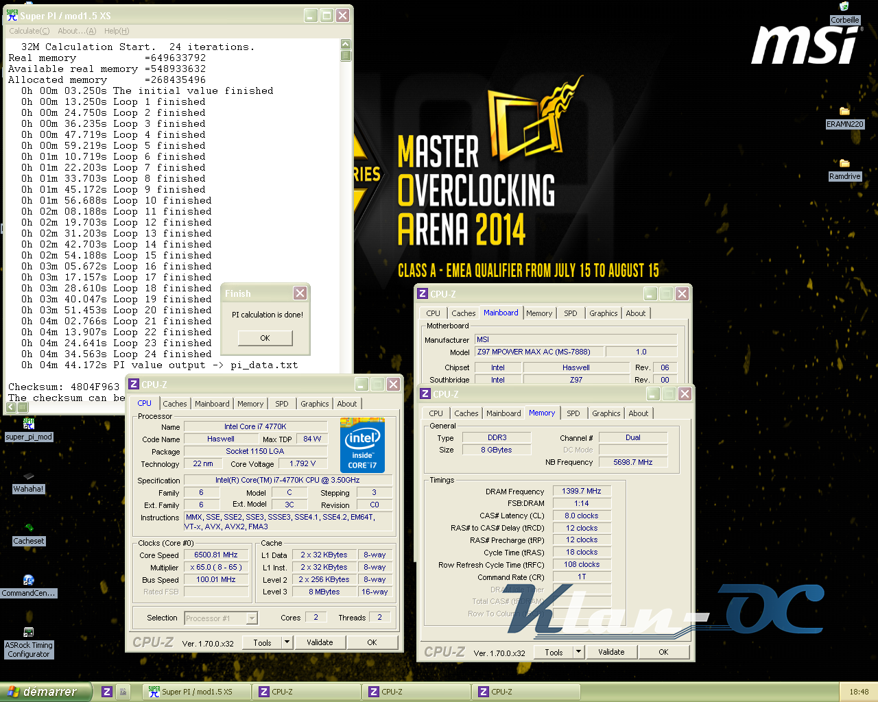 StrategosSan SuperPi32M για τα προκριματικά του MOA 2014