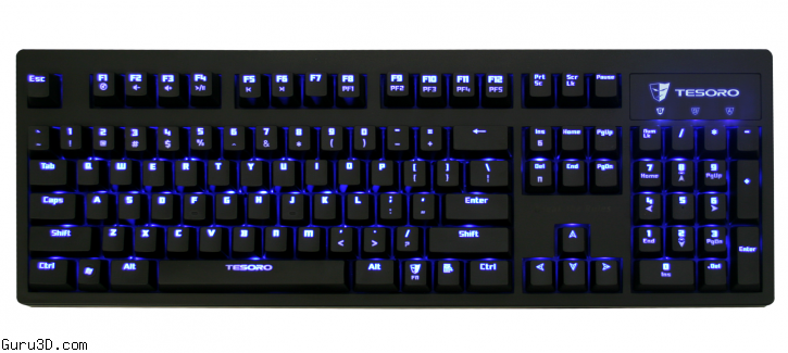 Tesoro Excalibur LED backlit mechanical keyboard