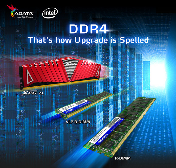 ADATA DDR4 Μνήμες με υποστήριξη των Haswell-EP