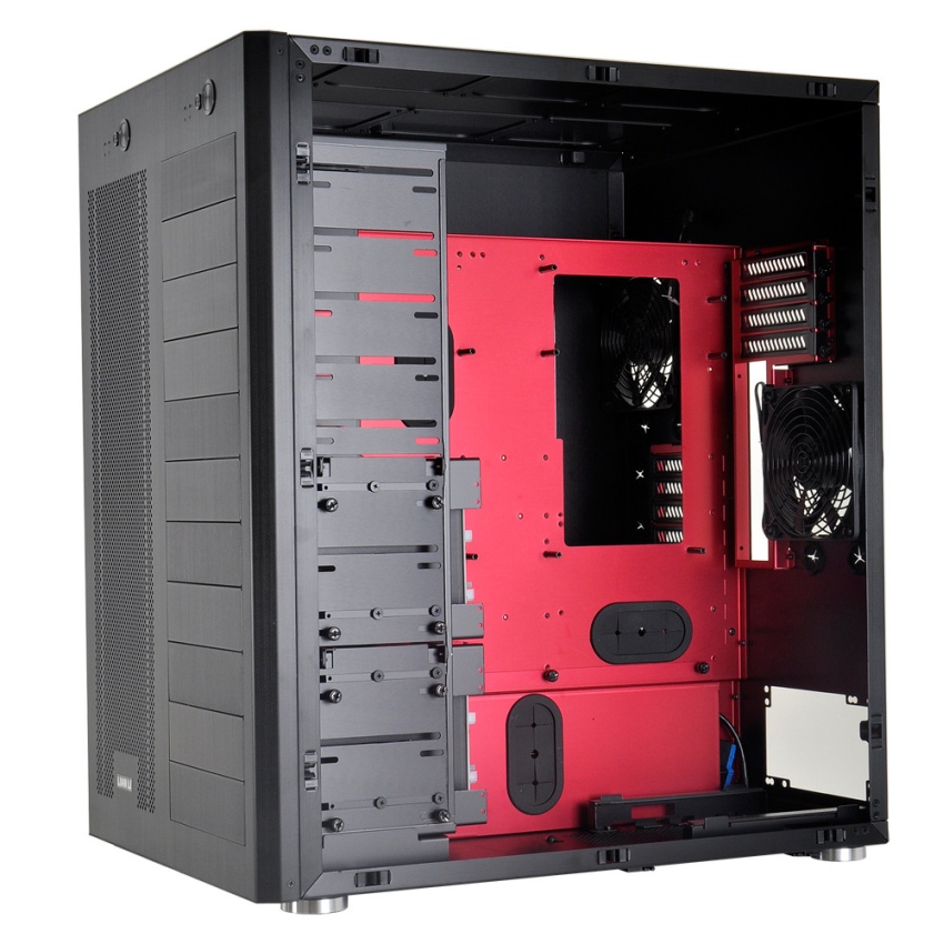 Lian Li PC-D666 double wide brushed aluminum chassis