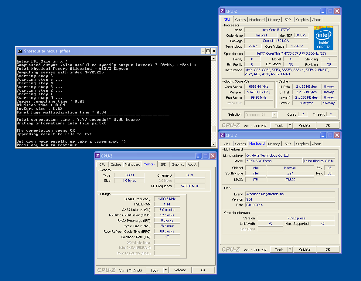 Matose PiFast WR με τον Core i7 4770K