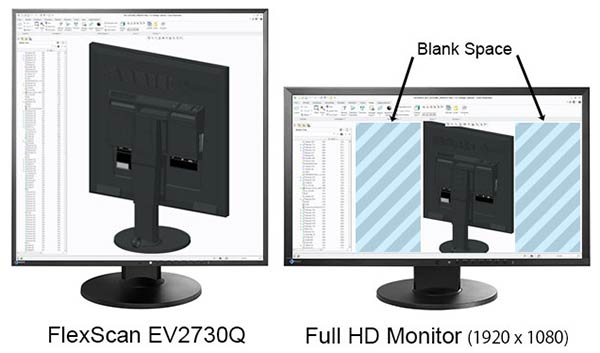 Η EIZO παρουσιάζει την τετράγωνη FlexScan EV2730Q 26.5-inch οθόνη