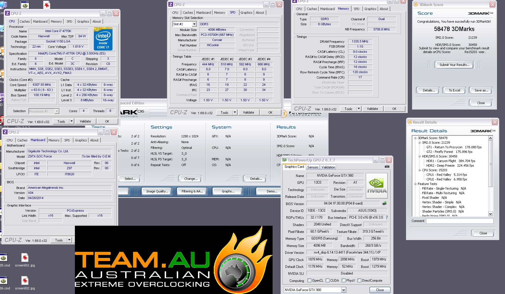 3DMark06 WR με την GTX 980 από την TeamAU