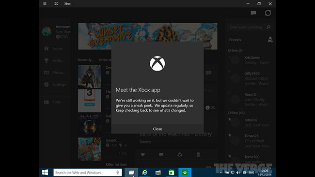 Αποκαλύφθηκε νέο Xbox app για τα Windows 10