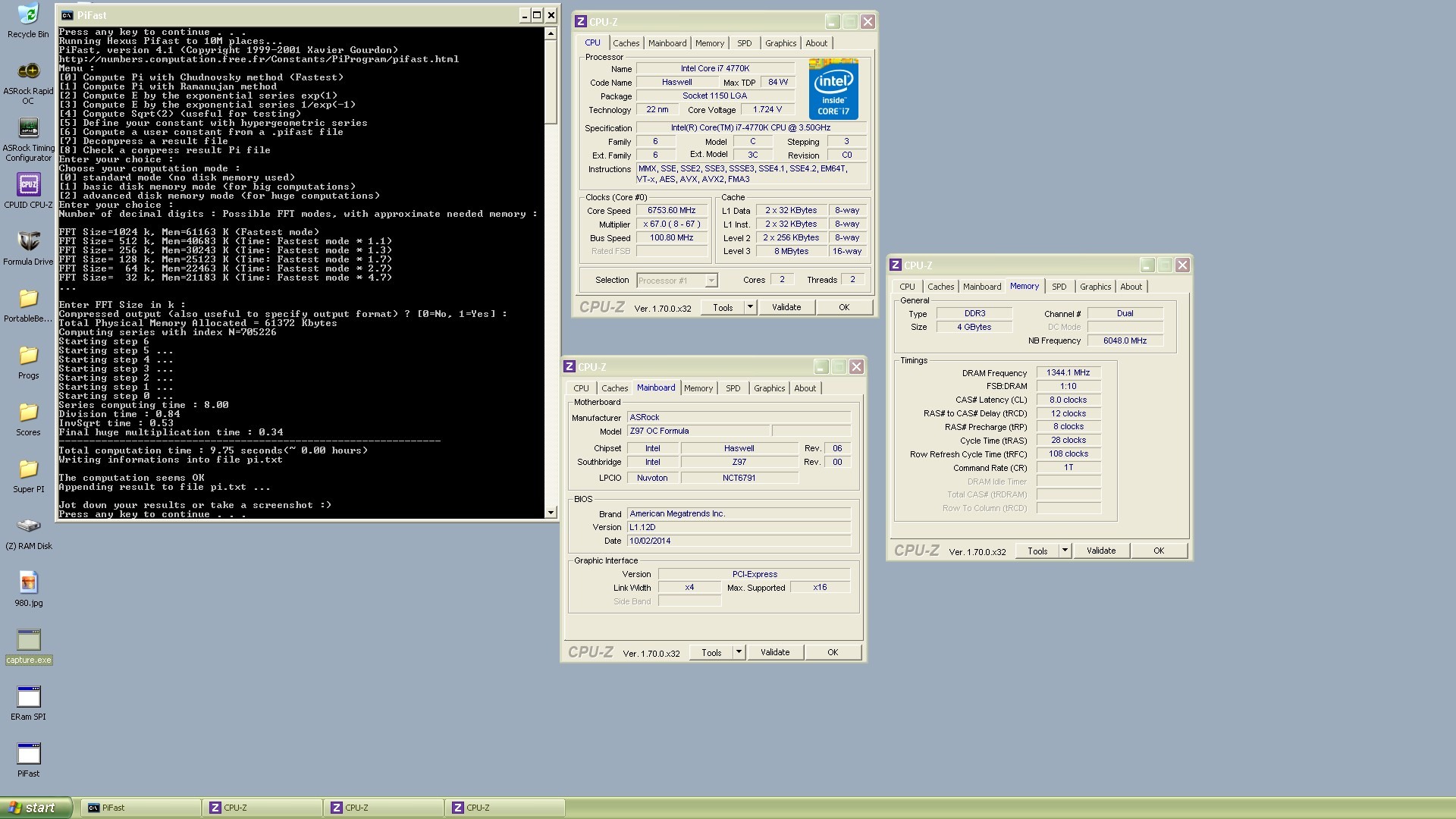 Dancop's PiFast World Record με τον 4770K