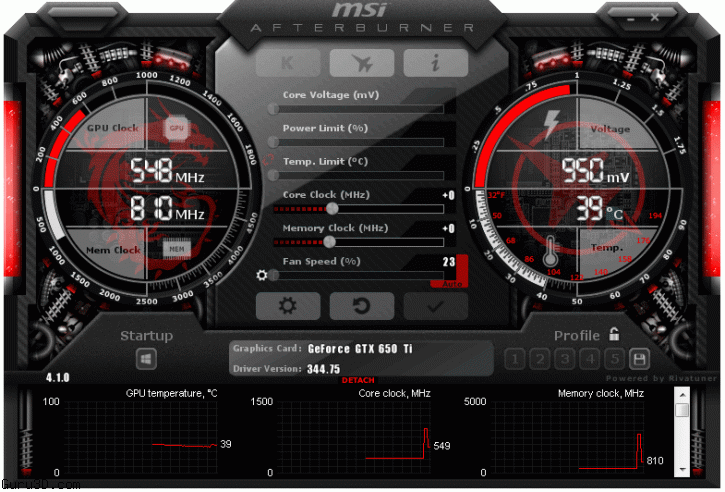 MSI Afterburner 4.1.0: Τελική έκδοση με νέα εμφάνιση