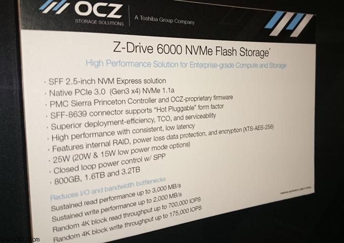 CES 2015: OCZ Z-Drive 6000 NVMe PCIe SSD