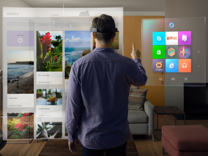 Microsoft HoloLens Headset εικονικής πραγματικότητας