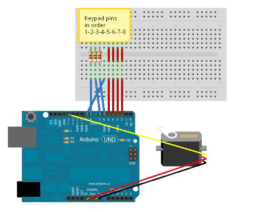 DIY: Access control με Arduino και Servo μοτέρ