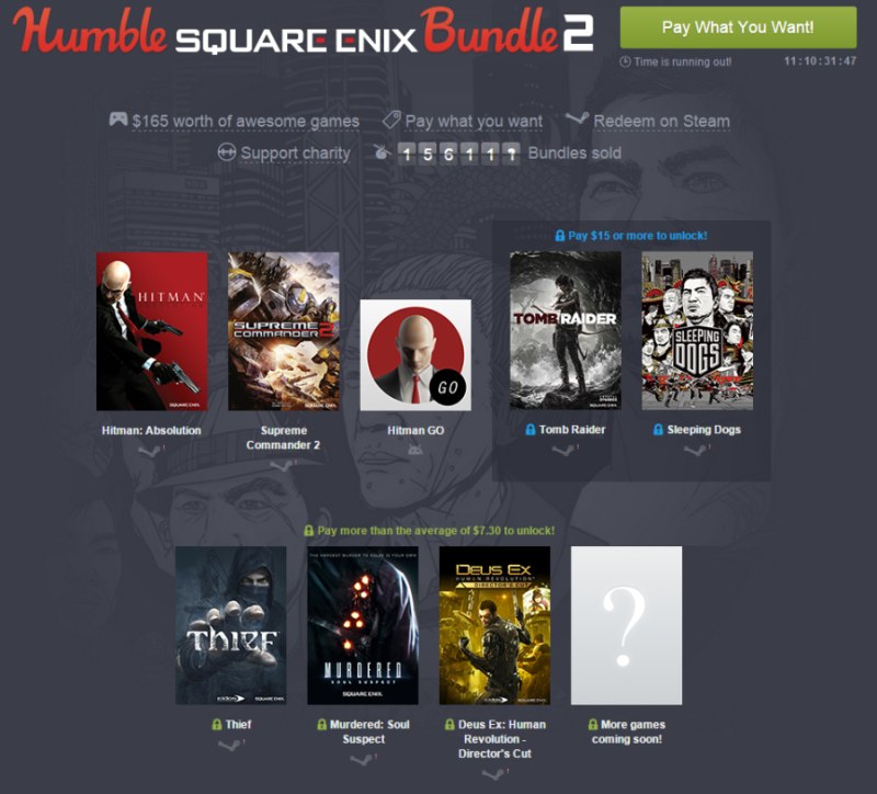 Ξεκίνησε το Humble Square Enix Bundle 2