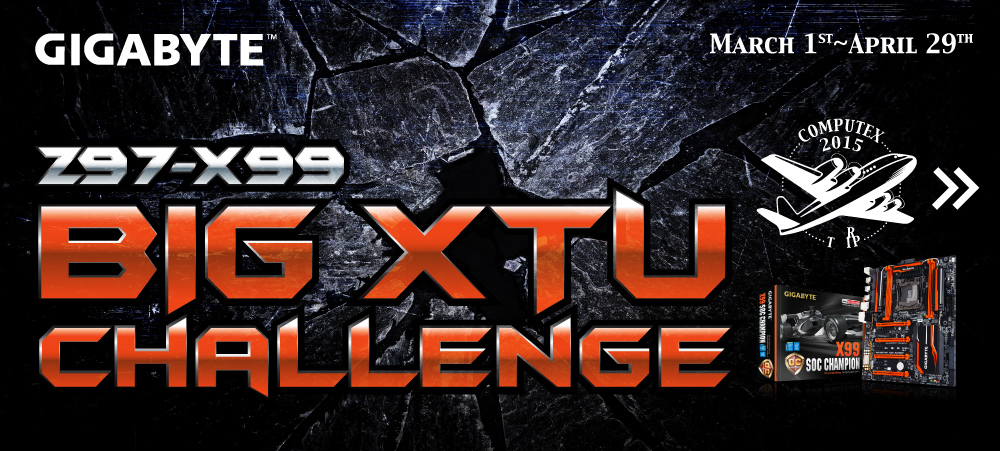 GIGABYTE Z97-X99 Big XTU challenge @ HWBot