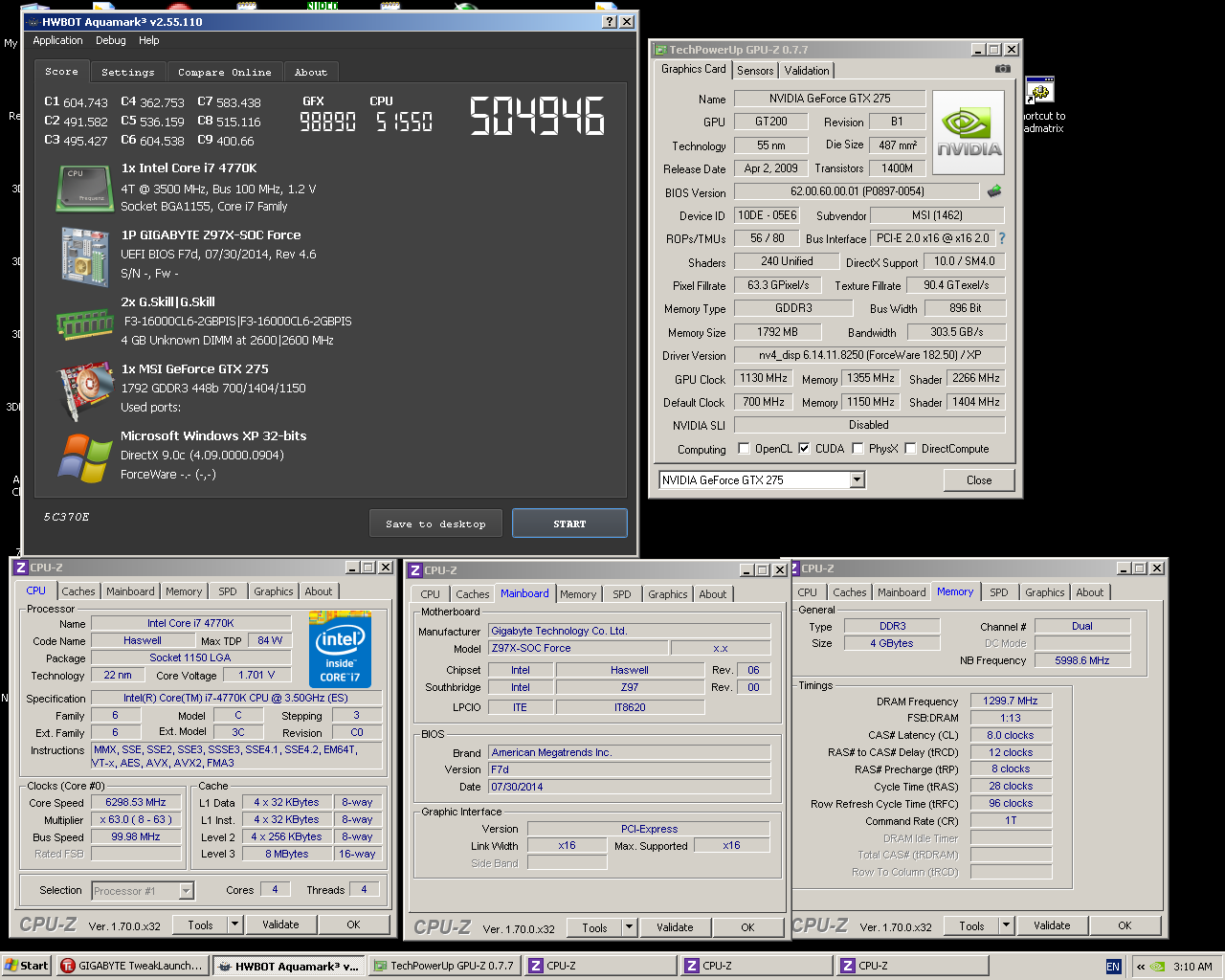 Zafiropo: 4 πρώτες θέσεις με την GTX 275 Lightning