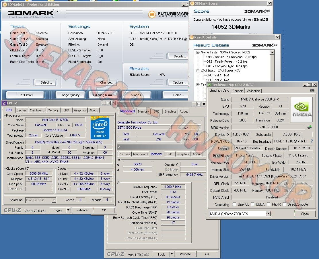 Stelaras: 5 πρώτες θέσεις με την 7800 GTX 256MB