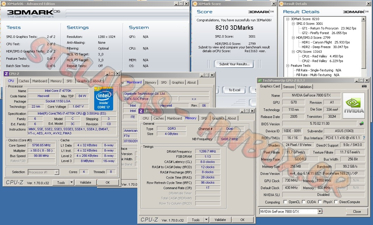 Stelaras: 5 πρώτες θέσεις με την 7800 GTX 256MB