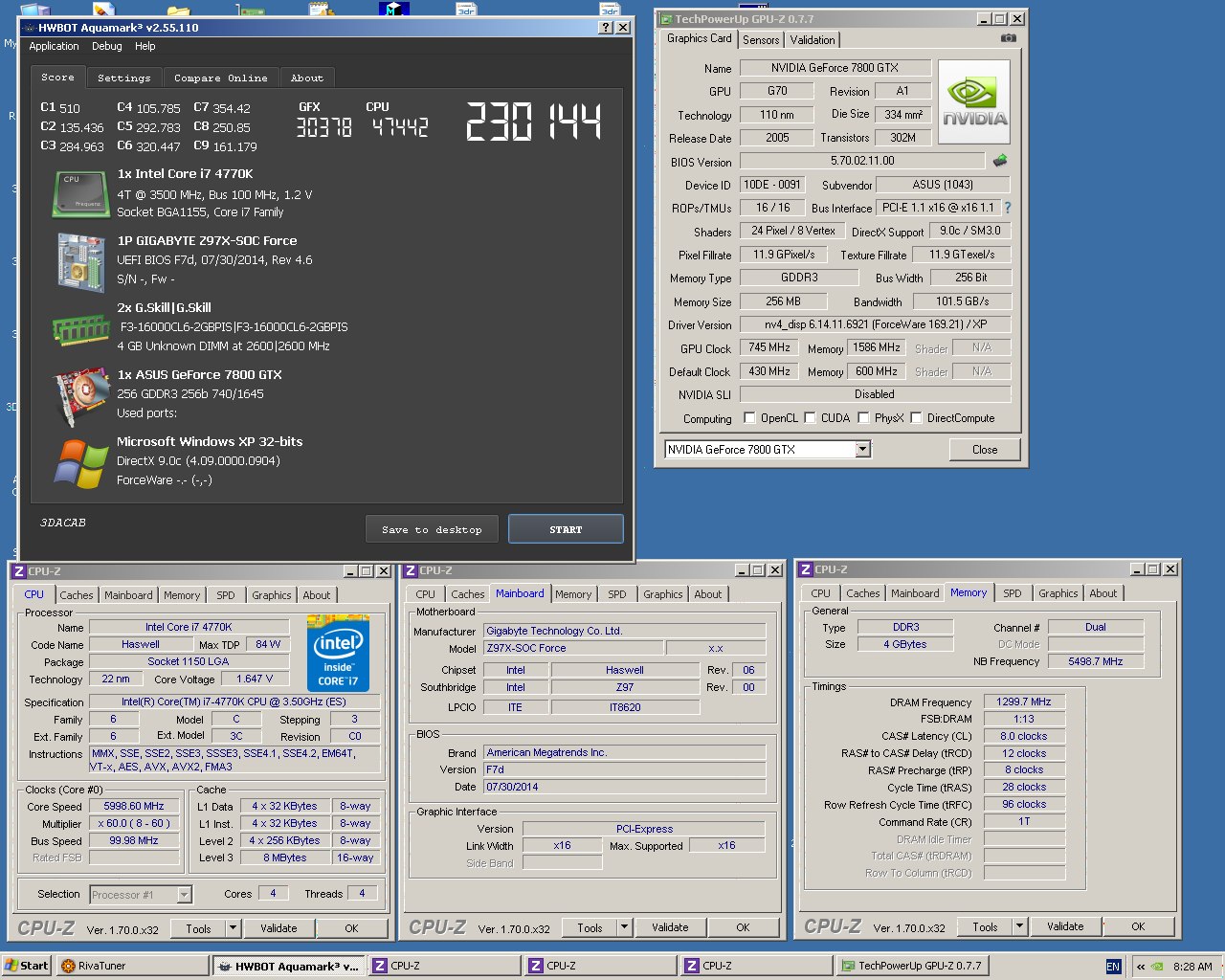 Stelaras: 5 πρώτες θέσεις με την 7800 GTX 256MB