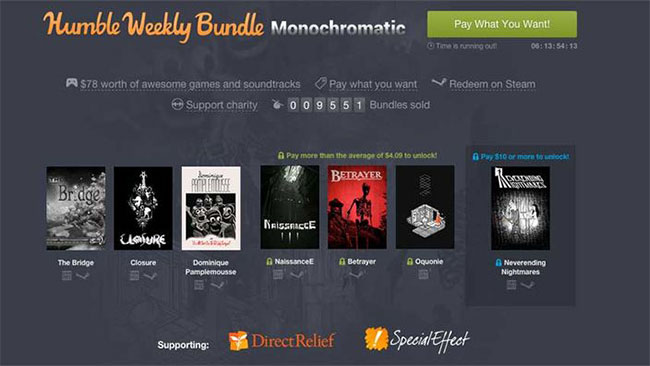 Νέο Humble Weekly Bundle με ασπρόμαυρο περιεχόμενο