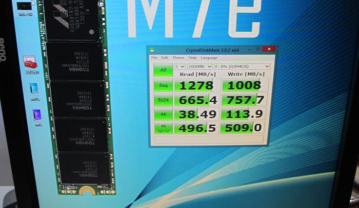 CeBIT 2015: Plextor M7e M.2 PCIe Gen 2x4 Performance