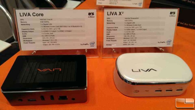 CeBIT 2015: ECS LIVA Core και LIVA X2 Mini PCs