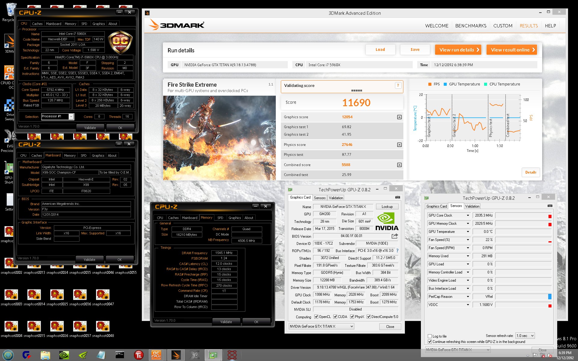 Steponz 3DMark FireStrike Extreme GTS με μια GTX Titan X