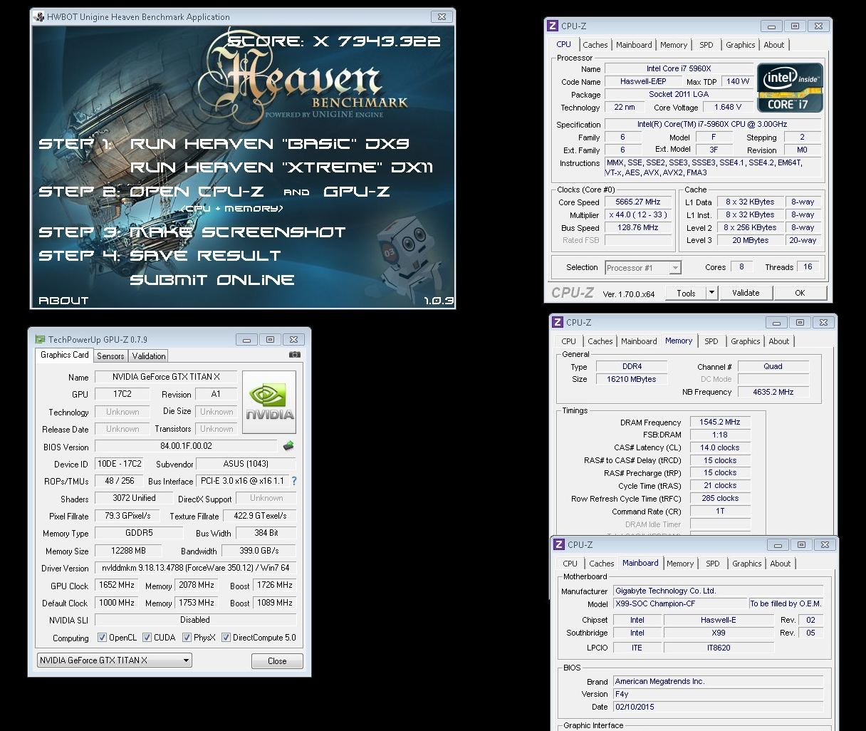 8Pack Unigine Heaven Xtreme GTS με την GTX Titan X