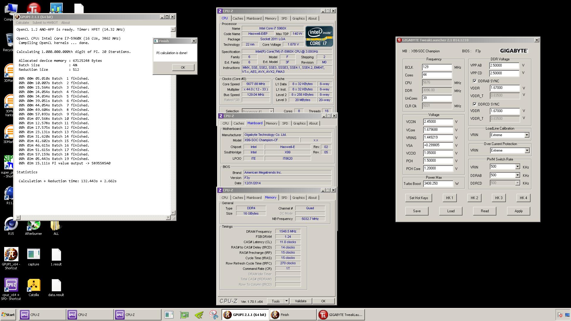 Top Score του Sofos1990 στο GPUPI CPU με τον Core i7 5960X