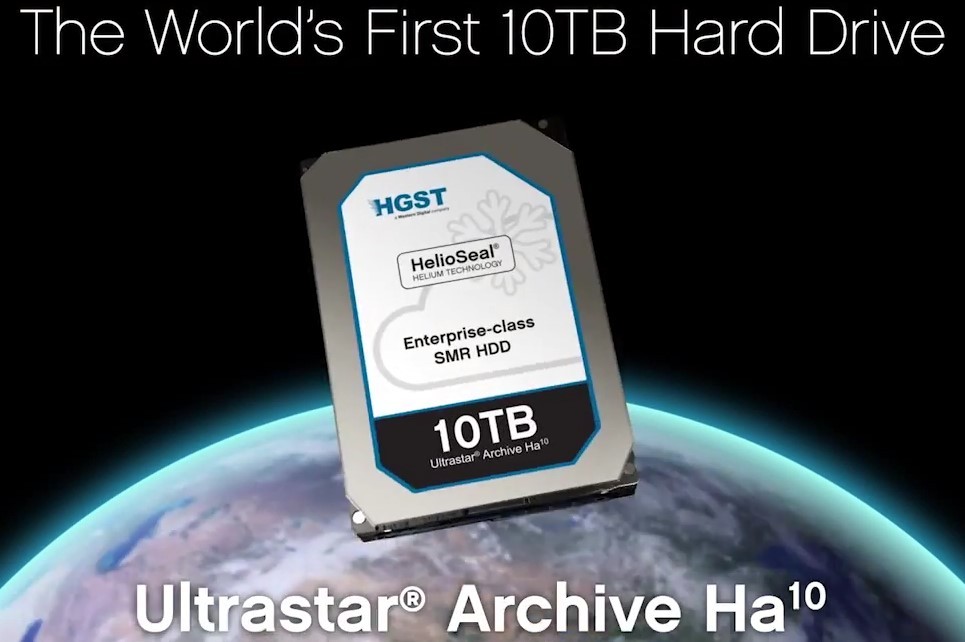 Η HGST ξεκινά τη διάθεση σκληρών δίσκων στα 10TB