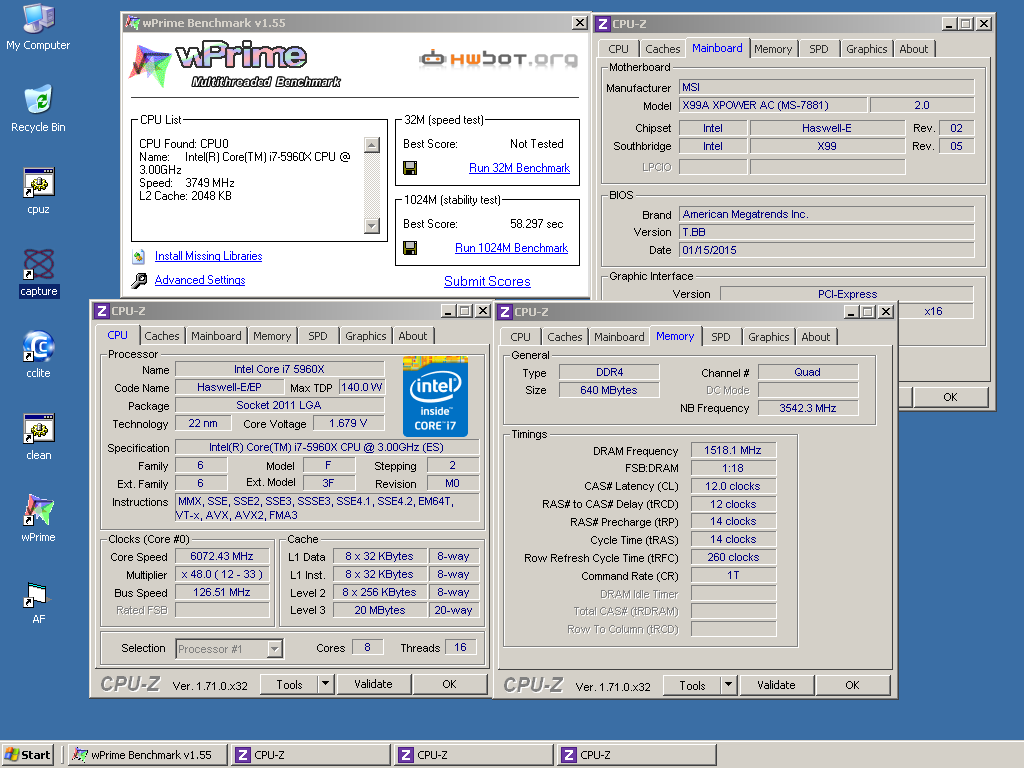 TaPaKaH Top Score στο wPrime 1024m με τον Core i7 5960X