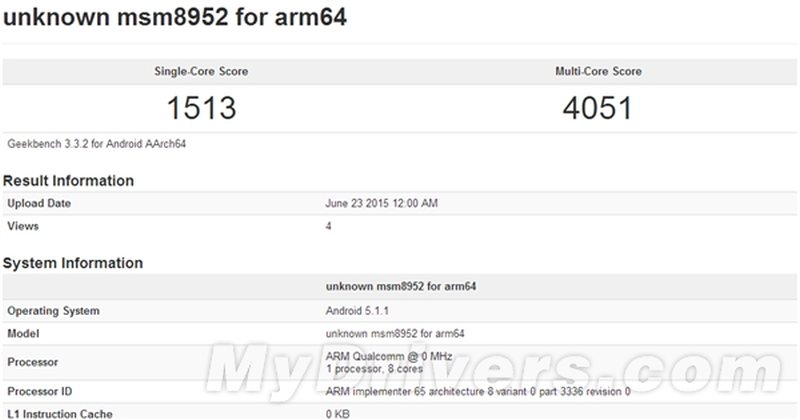 Qualcomm Snapdragon 620 Benchmarks στο Geekbench