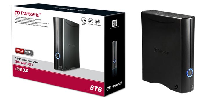 Transcend StoreJet 35T3: 8TB στην USB 3.0 θύρα σας!